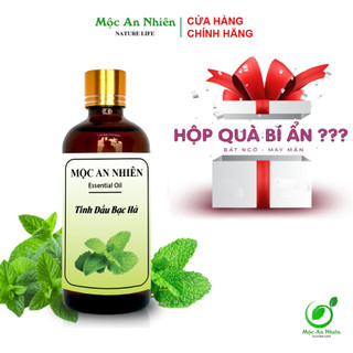 [Quà tặng] Tinh Dầu Bạc Hà Nguyên Chất [100ml] - Mộc An Nhiên. Khử mùi, lọc không khí, kháng khuẩn...
