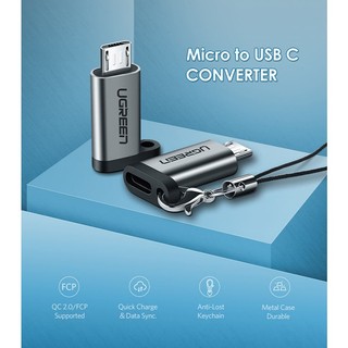 Đầu chuyển chân sạc Micro USB sang USB Type C