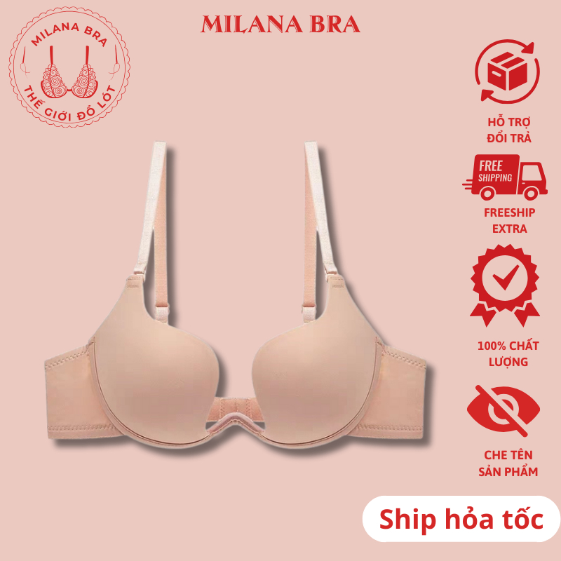 [TẶNG DÂY NỐI MẶC 7 KIỂU] Áo lót nữ MILANA, Áo ngực có gọng AL403 nâng ngực khoét sâu chuyên dùng mặ