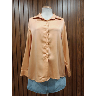 LAMO thanh lý - Áo sơ mi tay dài basic bymo - Size L