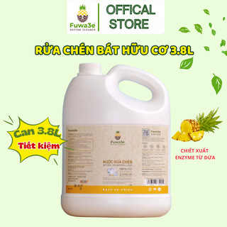 Nước Rửa Chén Bát Fuwa3e Chiết Xuất Enzyme Sinh Học Từ Dứa, Thành Phần Tự Nhiên, An Toàn Can 3.8L