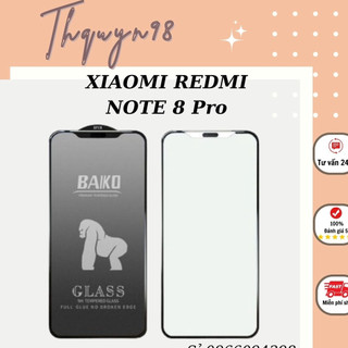 Kính cường lực BAIKO máy Xiaomi Redmi Note 8 Pro _Thquyn98