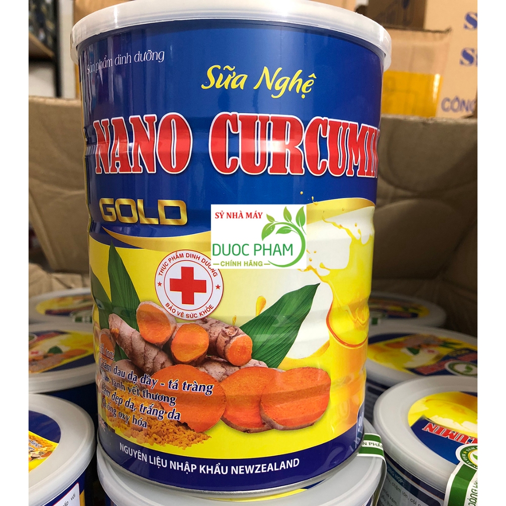 Hộp 900g Sữa Nghệ nano curcumin Gold Colos giúp giảm đau dạ dày tá tràng nhanh lành vết thương,Tăng cường sức khỏe
