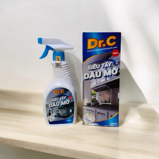 Dung dịch chất tẩy dầu mỡ, tẩy vỉ hút mùi tay bếp ga nước tẩy mỡ tẩy đa năng DR.C 500ml làm sach nhà bếp