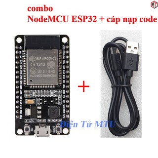NodeMCU ESP32 Wifi BLE - CP2102- (kit thu phát IoT)
