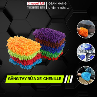 Găng Tay Rửa Xe Ô Tô Chuyên Dụng Siêu Bền - Bao Tay Rửa Xe Siêu Mềm Thấm Hút Tốt - Màu Ngẫu Nhiên  - TH OFFICIAL