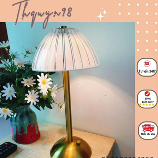 Đèn ngủ, đèn Led để bàn acrylic FLYINGBEAR phối kim loại thiết kế đơn giản sang trọng _Thquyn98
