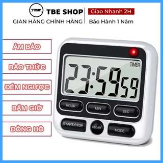 Đồng Hồ Bấm Giờ Học Tập Hx106 Chính Hãng Tính Năng Tắt Âm, Báo Thức, Đếm Ngược Tối Đa Đến 24h