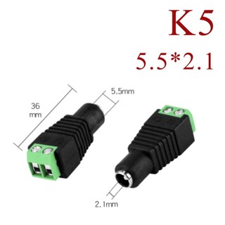 Jack cắm nguồn DC 5.5x2.1 Jack đực
