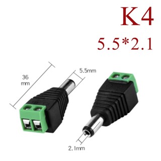 Jack cắm nguồn DC 5.5x2.1 Jack đực