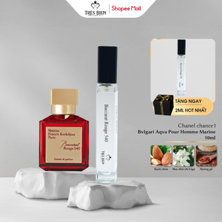 Tinh dầu nước hoa Nữ  Baccarat Rouge 540 10ml chính hãng Très Bien hương Sang trọng, Tinh tế, Cuốn hút