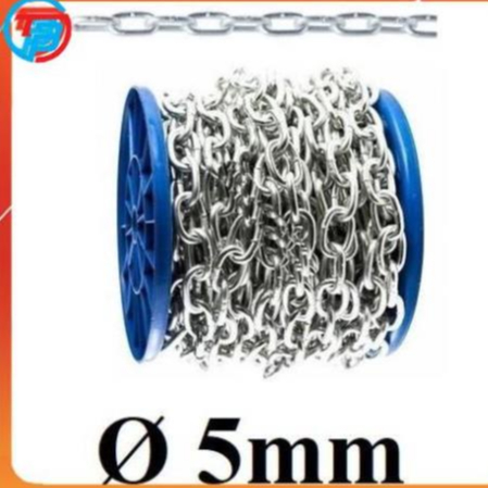 Dây xích sắt mạ kẽm Phi [ 5mm ] CÁP THÉP Thái Bình Vina