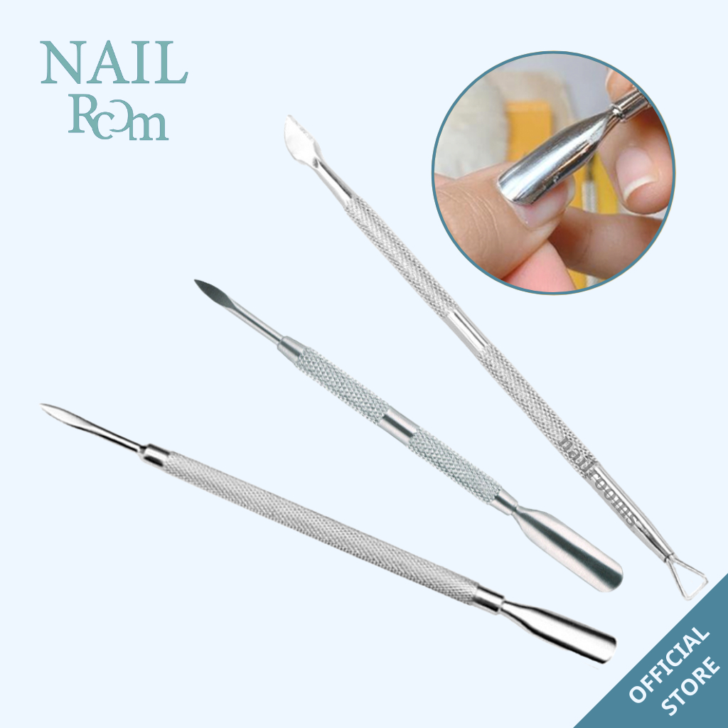  Cây đẩy da chết  sủi móng  - Cây cạo sơn gel lấy khóe móng nail inox 304 
