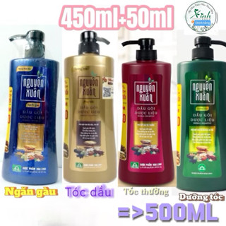 [tùy chọn ]chai 500ml DẦU GỘI DƯỢC LIỆU NGUYÊN XUÂN đủ màu dưỡng tóc /sạch gàu/hương hoa / tóc thường