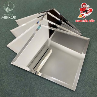 Gương Dán Tường, Dán Tủ Quần Áo soi toàn thân, Decor phòng, trang trí nội thất Q Decor