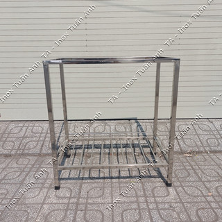 Chậu rửa chén bát 2 hộc - Chậu rửa có chân