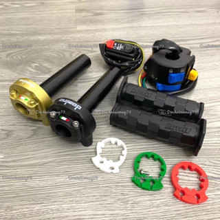 Combo cùm tăng tốc domino + Cùm công tắc FZ + Bao tay Daytona kèm dây ga