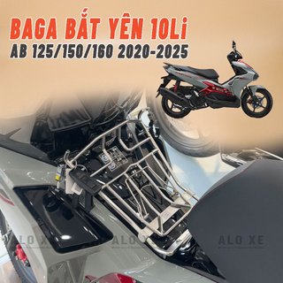 Baga bắt cốt yên cho Air Blade 2020-2025 10li chắc chắn, gọn gàng Inox, Đen tĩnh điện, Titan hàng Artistar