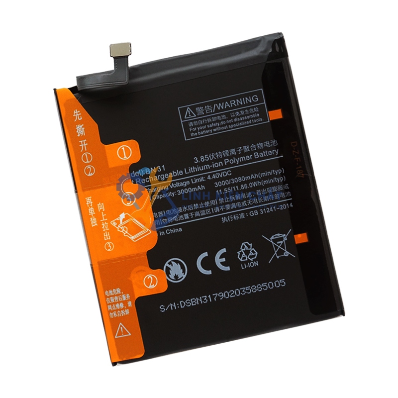Pin Xiaomi Redmi Note 5A , Note 5A Prime 3080mAh - Hàng nhập Khẩu
