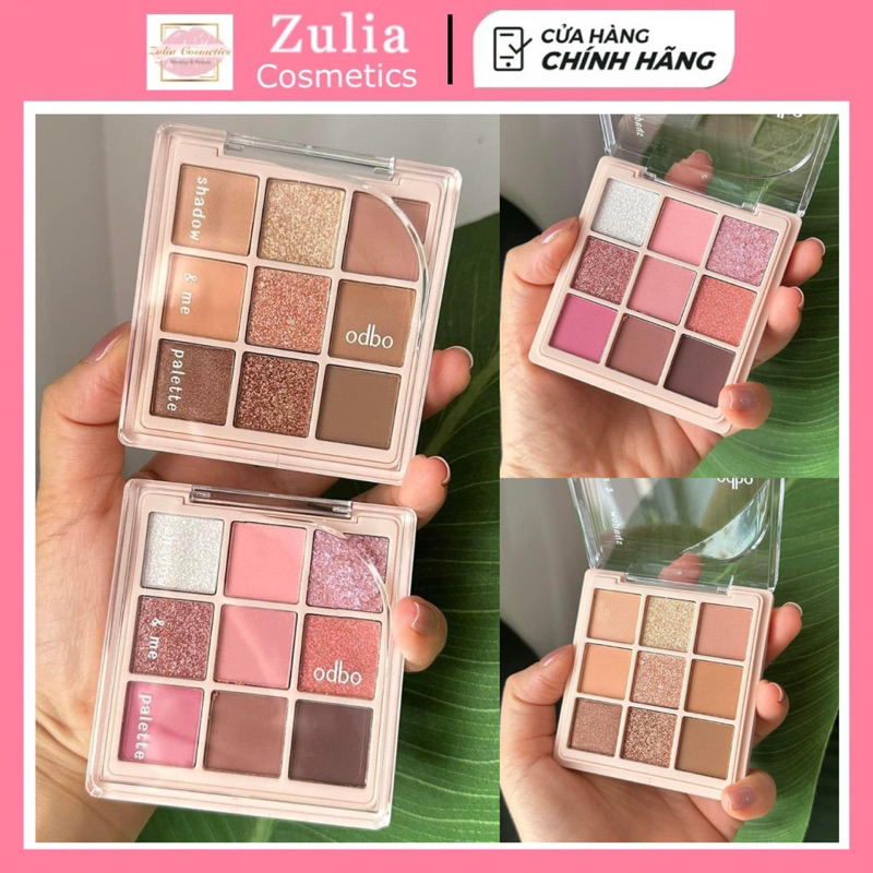 [ODBO] Bảng Phấn Mắt Odbo 9 Ô Shadow Me Vỏ Hồng Palette Odbo Cosmetics nhũ xinh xắn (OD2014)