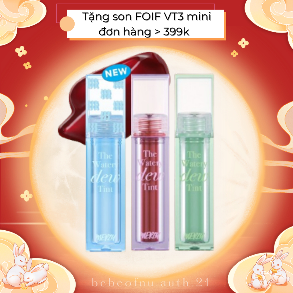 [Sẵn] Son Tint Bóng Merzy The Watery Dew Tint