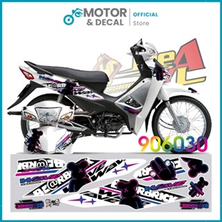 Tem Xe Wave Alpha 110 Mẫu Bearbrick Hot 2024 - Tem UV cao cấp nhiều lựa chọn màu | Motor & Decal