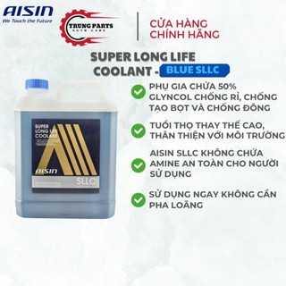 Nước làm mát động cơ oto siêu bền cao cấp màu xanh dương AISIN Super Long Life Coolant (SLLC) 4 lít
