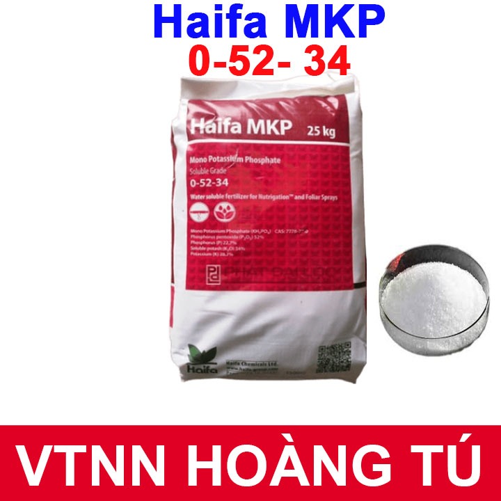 Gói 100g -SIÊU KÍCH HOA - TẠO MẦM HOA -  MKP HAIFA 0-52-34