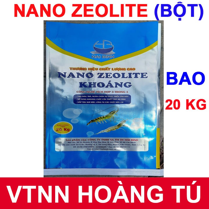 1 bao 20kg ZEOLITE – ZEO BỘT Dằn Đáy Ao Hấp Thụ Khí Độc