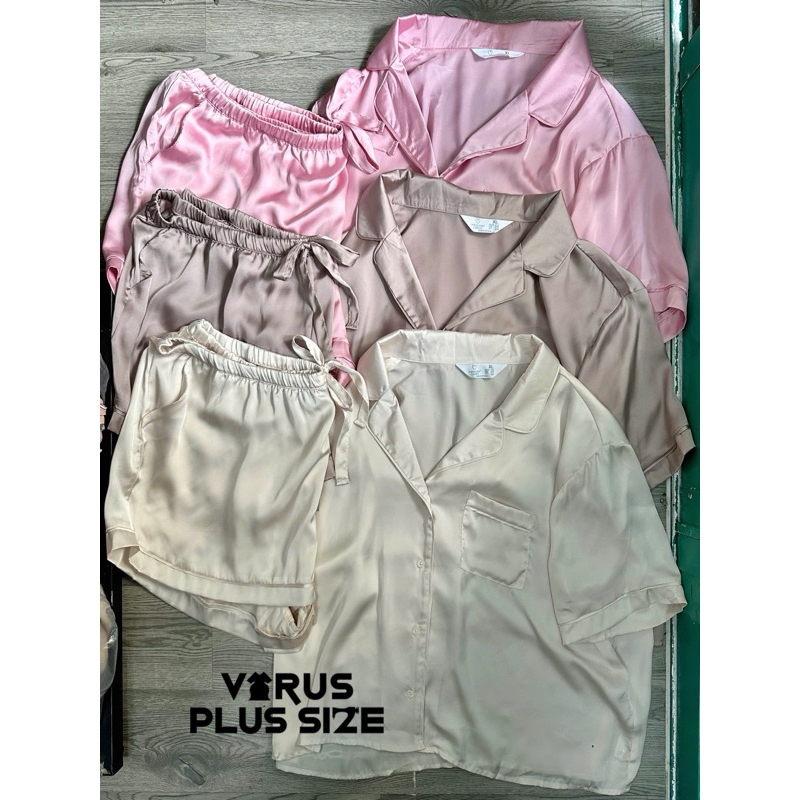 Set bộ piijama lụa Primark 🧊🧊🧊 chất satin xuất xịn bigsize(4 màu)