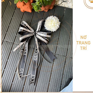 Nơ lụa trang trí hộp hoà gói hoa