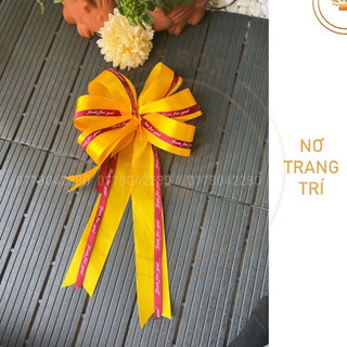 Nơ lụa trang trí hộp hoà gói hoa
