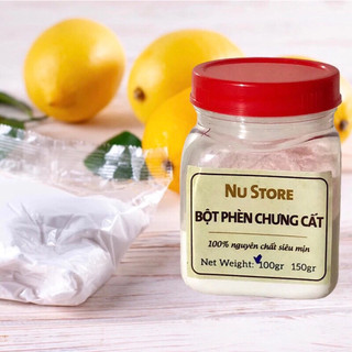 Lọ 100gr bột phèn chua chưng cất siêu mịn (phèn phi)