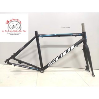 Sườn nhôm xe đạp Touring - Road, Khung Sườn nhôm xe đạp bánh 700c có thể lắp được cả phanh đĩa và phanh bóp vành