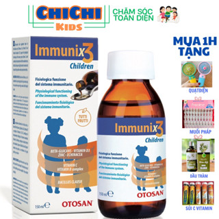 Siro Immunix3 Children hỗ trợ tăng cường đề kháng,hạn chế các bệnh về hô hấp,chai 150ml