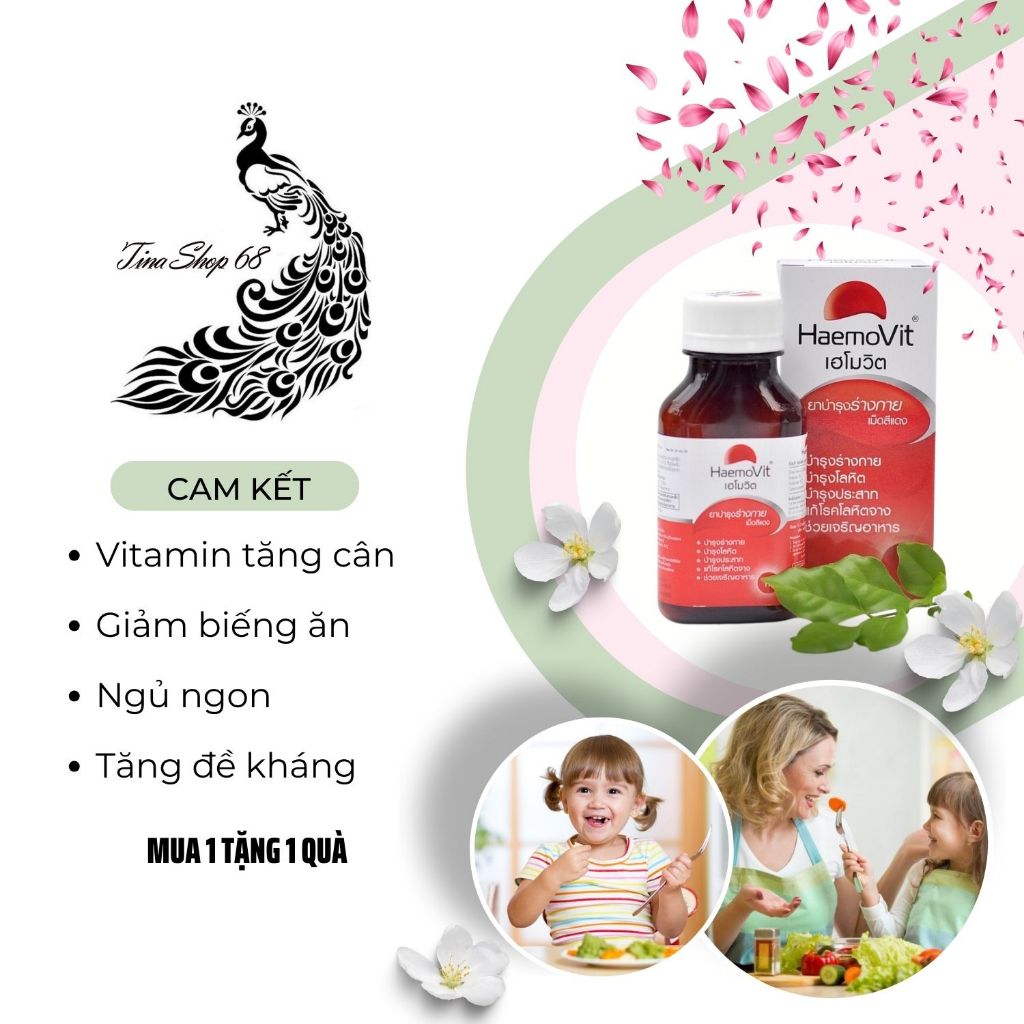 Vitamin tăng cân HaemonVit giúp tăng cân cho người gầy trẻ em ăn ngủ ngon cam kết an toàn