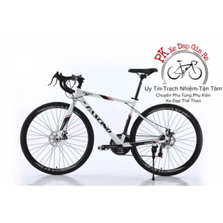 Xe đạp đua FASCINO 828 khung nhôm mối hàn mịn siêu đẹp, Bộ đề Shimano 21 tốc độ, Xe mới BẢO HÀNH 1 NĂM