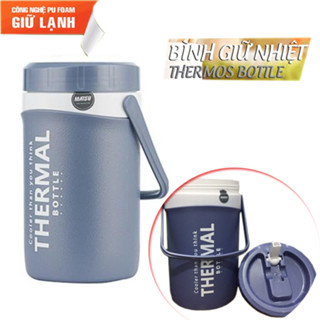 Bình giữ nhiệt 2000ml Duy Tân TBNGOOD 2 lớp nhựa PP nhũ nhám chống trầy, giữ nóng 6h, lạnh 10h, có vòi rót và quay xách
