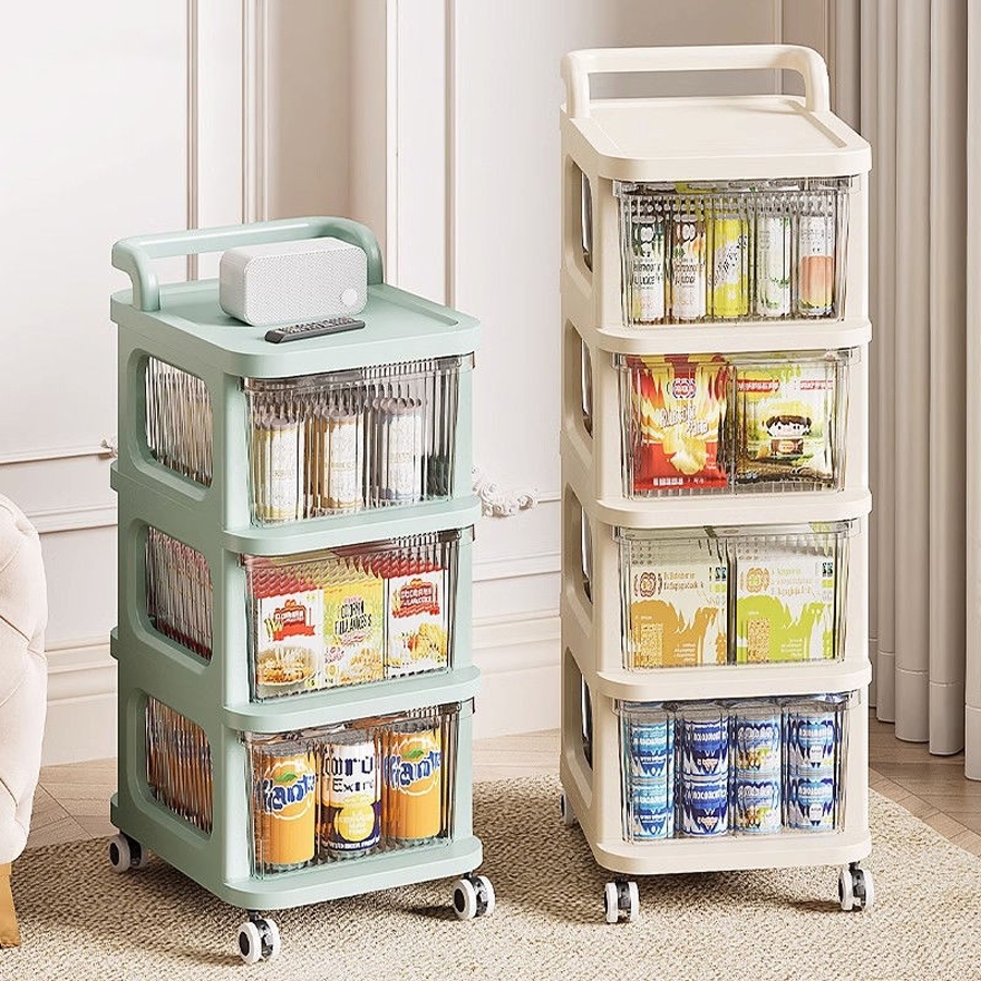 Kệ để bỉm sữa giá đựng đồ 3 4 5 tầng có bánh xe tiện lợi