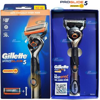Dao cạo râu 5 lưỡi Gillette Proglide5 Power (1 tay cầm sử dụng pin và 1 đầu cạo)