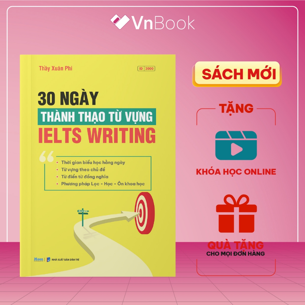 Sách 30 ngày Thành thạo từ vựng IELTS Writing | VnBook