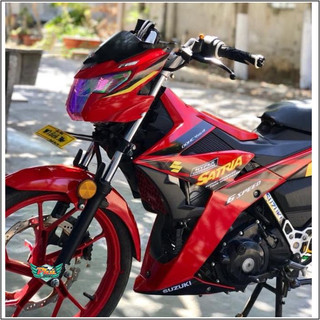 Tem rời Satria Đỏ (candy ) vàng đen  (X) -1