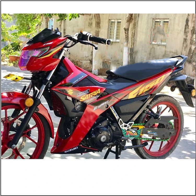 Tem rời Satria Đỏ (candy ) vàng đen  (X) -1