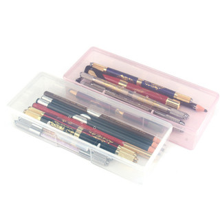 -Hộp nhựa chữ nhật đựng dụng cụ phun xăm như chì vẽ, dao điêu khắc, kim, ngòi phun xăm và các vật dụng nhỏ rất tiện lợi
