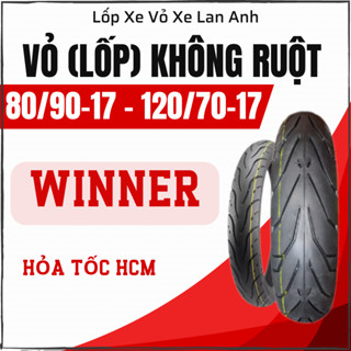 Vỏ lốp xe WINNER chính hãng, hoả tốc HCM - Cặp Vỏ Lốp Không Ruột Xe Máy