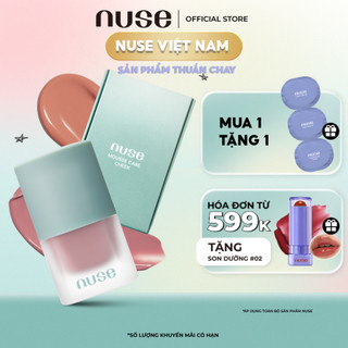   Má Hồng Dạng Kem Mịn Lì, Thuần Chay Nuse Mousse Care Cheek 16ml
