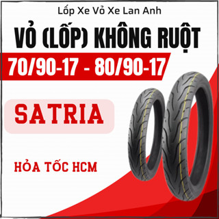 Vỏ lốp xe SATRIA chính hãng, hoả tốc HCM - Cặp Vỏ Lốp  Không Ruột Xe Máy