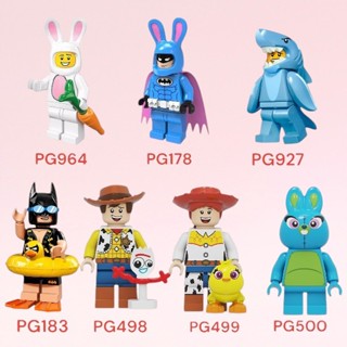 Đồ Chơi Lắp Ráp Mini Các Mẫu Nhân Vật Hoạt Hình Đáng Yêu Người Thỏ Người Cá Mập Buzz Lightyear Wood Jessie Mô Hình