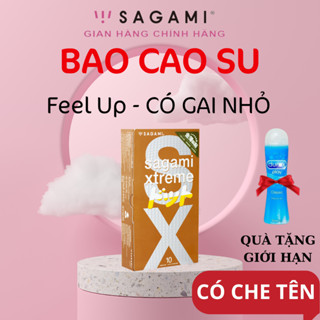 [CHÍNH HÃNG] Bao cao su Sagami Feel Up bcs gai nhỏ