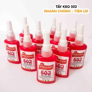 Dung Dịch Tẩy Keo 502 Trên Bề Mặt Nhựa: Eco, Plast, Vinco, Dán Da, Mica Và Alu,...